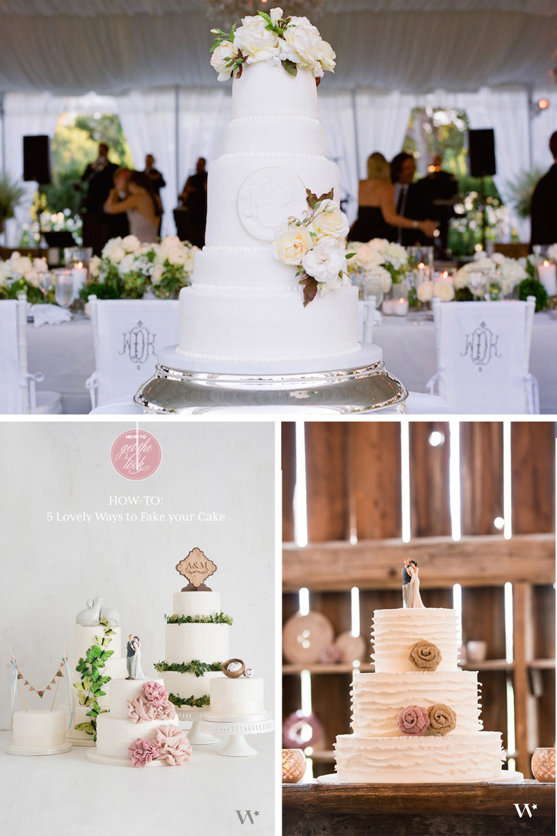 Des décorations de gâteaux de mariage rustiques originales